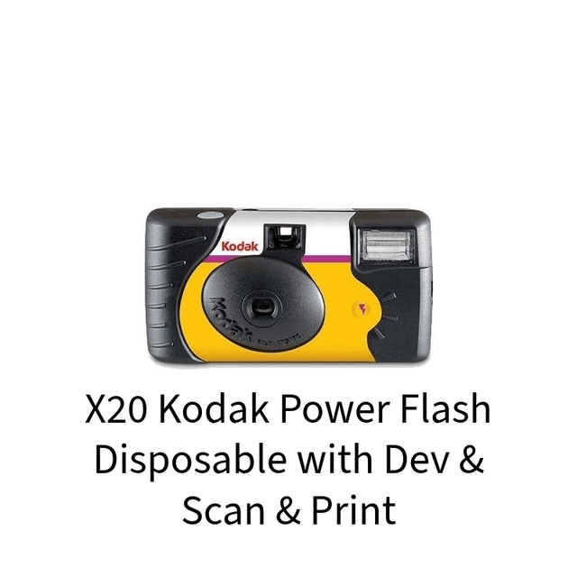X20 Kodak Power Flash Disposable with Dev &amp; Scan &amp; Print