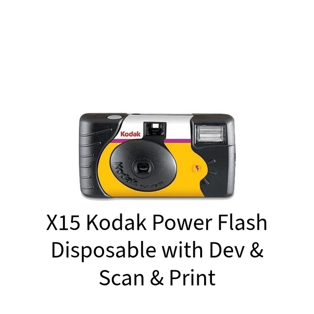 X15 Kodak Power Flash Disposable with Dev &amp; Scan &amp; Print