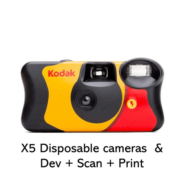 X5 Kodak Disposable with Dev &amp; Scan &amp; Print 